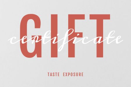 Plantilla de diseño de Wine Tasting Announcement Gift Certificate 