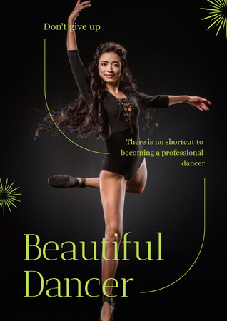 Beautiful Dance Poster Design Template