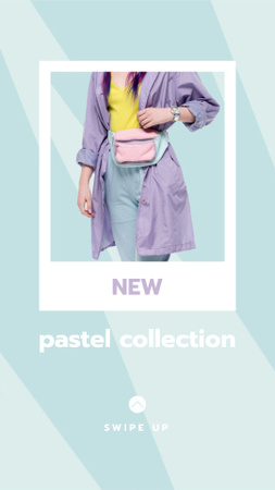 New Stylish Pastel Collection Offer Instagram Storyデザインテンプレート