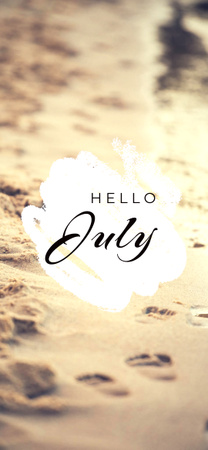 Inspirational July Greeting Snapchat Moment Filter Design Template