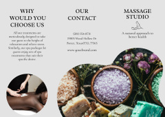 Massage Studio Information with Natural Cosmetics