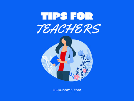 Tips for New Teachers Presentation Modelo de Design