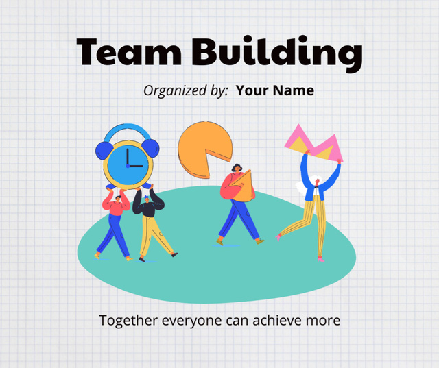 Szablon projektu Team Building Announcement Facebook