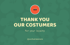 Thank You for Loyalty Green
