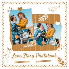 Photo of Couple in Love on Motorcycle