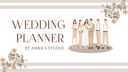 Ontwerpsjabloon van Youtube Thumbnail van Wedding Planner Studio Offer