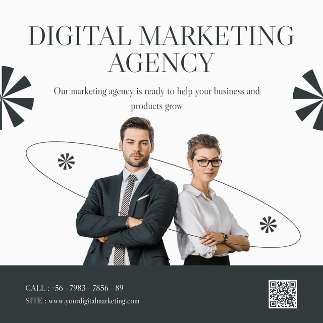 Experts Recommend Digital Marketing Agency Services LinkedIn post Šablona návrhu