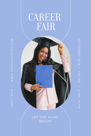 Platilla de diseño Graduate Career Fair Announcement Invitation 6x9in