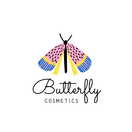 Emblem of Cosmetic Store Logo 1080x1080px Design Template