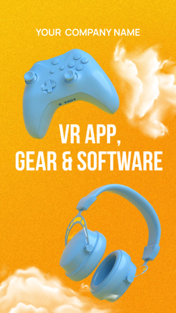 VR Equipment Sale Offer Instagram Video Story Modelo de Design
