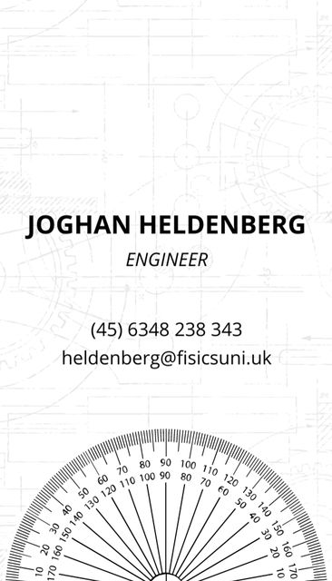 Platilla de diseño Engineer Service Offer Business Card US Vertical