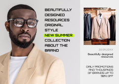 Fashion Ad with Man in Stylish Outfit