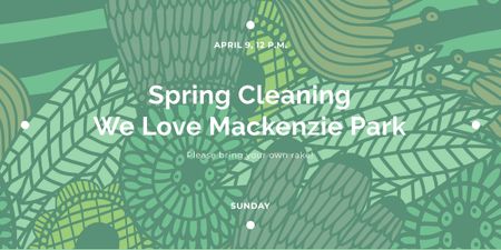 Spring cleaning in Mackenzie park Image Modelo de Design