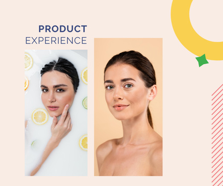 Beauty Product For Healthy Glowing Skin Promotion Facebook Design Template