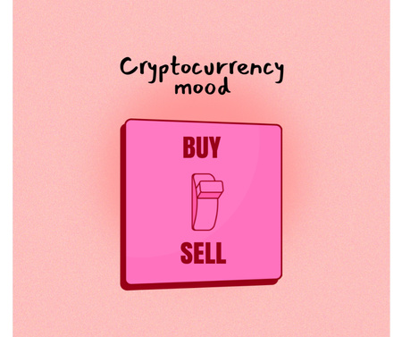 Funny Joke about Cryptocurrency Facebook Design Template