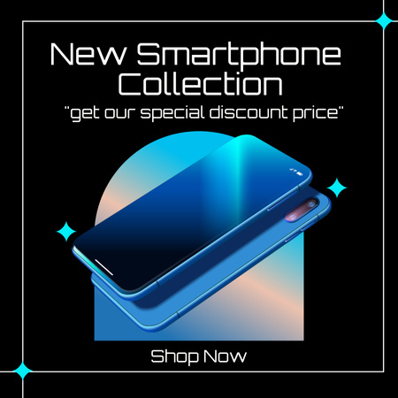 New Smartphone Collection Offer Instagram AD Design Template