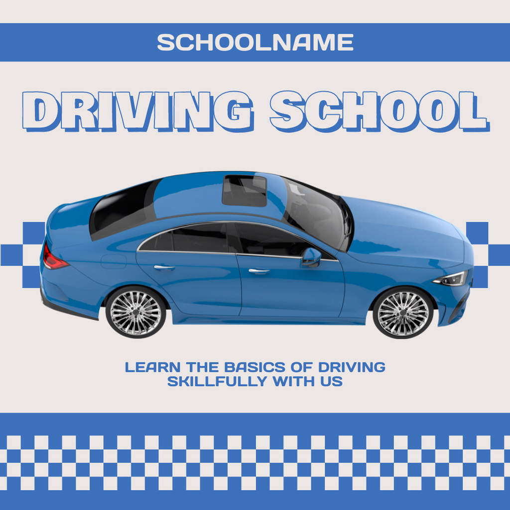 Comprehensive Road Readiness Course With Slogan Instagram tervezősablon