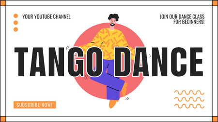 Promo do Blog com Dança Tango Youtube Thumbnail Modelo de Design
