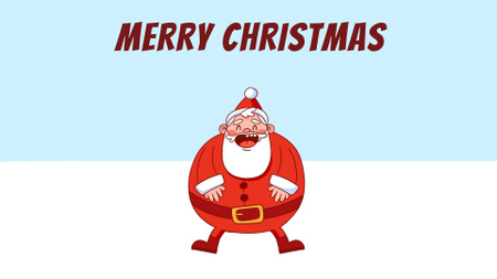 Designvorlage Happy laughing Santa für Full HD video