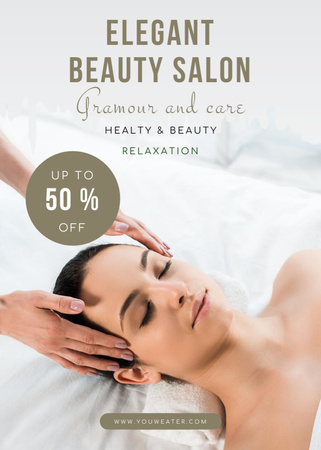 Massage Services Special Offer Flayer Design Template