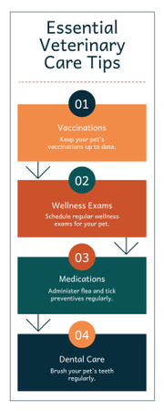 Essential Veterinary Care Tips Infographic Design Template