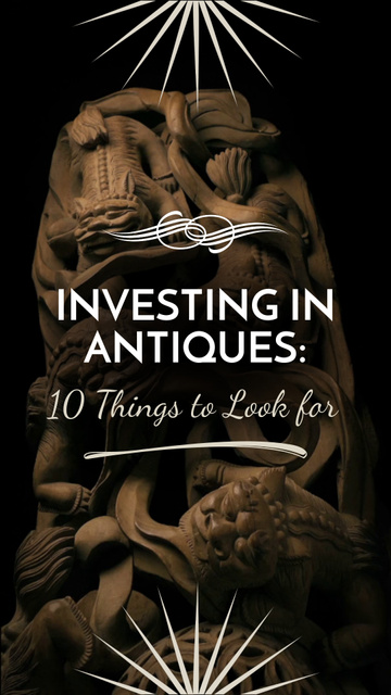 Excellent Sculpture And Essential Guide About Investment In Antiques TikTok Video Design Template