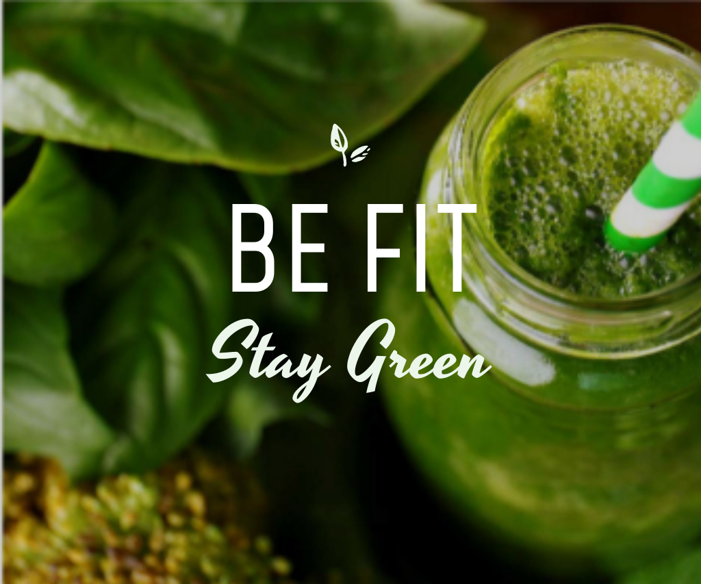 Green Smoothie Offer for Good Health Large Rectangle Šablona návrhu
