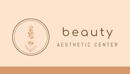 Beauty Salon Services Offer Business Card US Šablona návrhu