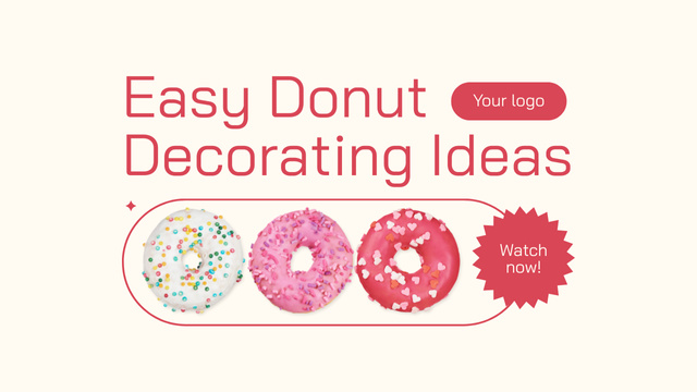 Ontwerpsjabloon van Youtube Thumbnail van Blog with Easy Decorating Ideas Ad