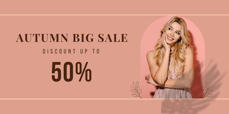 Get Your Discount at Autumn Sale Twitter Design Template