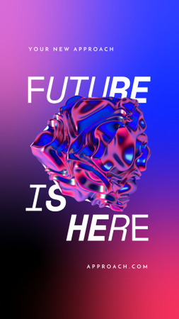 Plantilla de diseño de Innovations Ad with Abstract Cube Instagram Video Story 