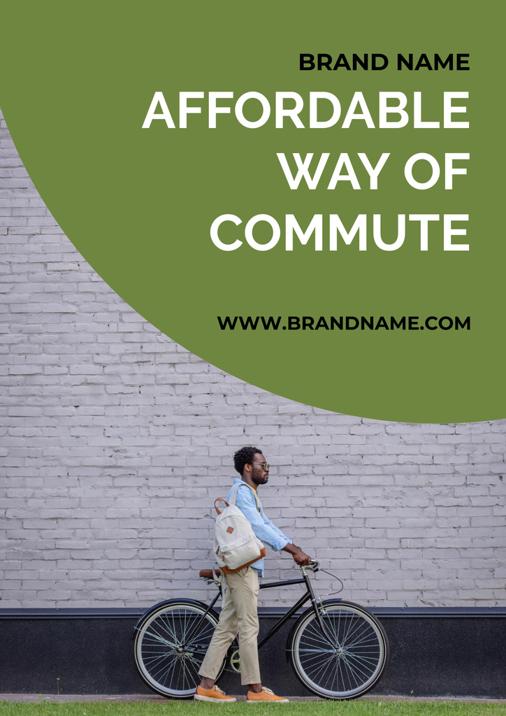 Advertisement for an Accessible Mode of Transportation Poster Design Template