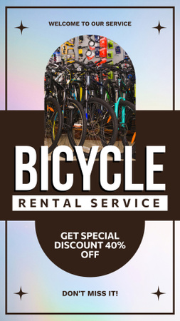 Broad Spectrum of Bikes for Rent Instagram Storyデザインテンプレート
