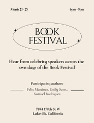 Inspiring Book Festival Announcement In Spring