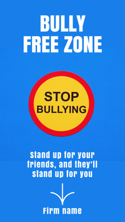 Standing Together Against Bullying TikTok Video Modelo de Design