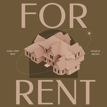 Property For Rent Offer Instagram AD tervezősablon