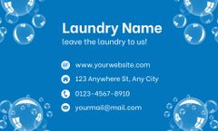 Laundry Service Offer with Soap Bubbles