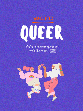 Plantilla de diseño de Awareness of Tolerance to Queer People Poster US 