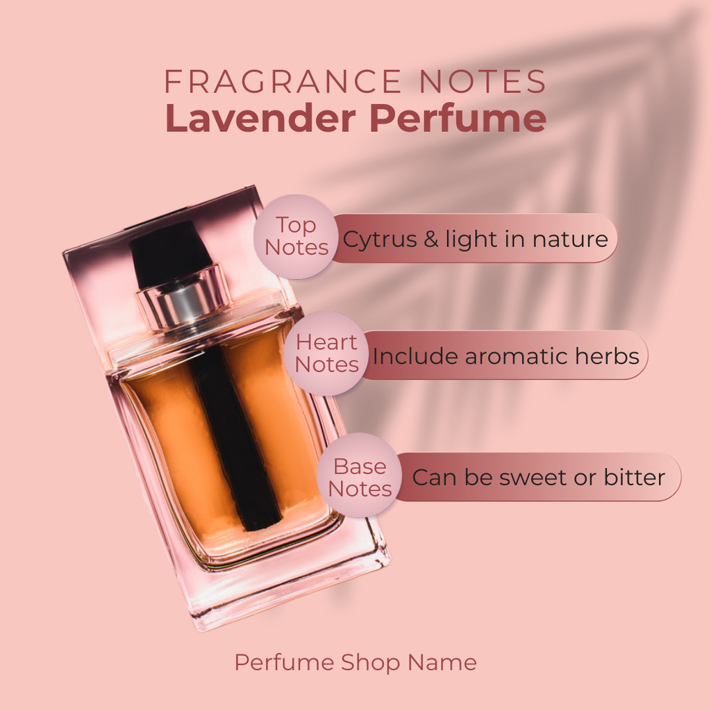 Fragrance with Lavender Instagram ADデザインテンプレート