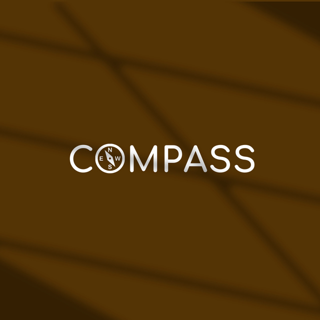 Company Emblem with Compass Logo – шаблон для дизайну