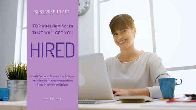 Modèle de visuel Online Courses Ad with Woman Typing on Laptop - Full HD video