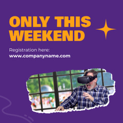 Weekend Discount On VR In Amusement Park