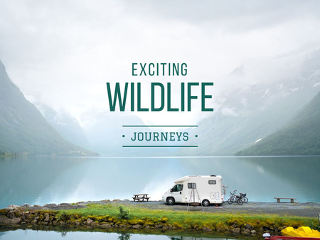 Exciting wildlife journeys Ad Presentation Design Template