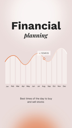 Diagram for Financial planning Instagram Story – шаблон для дизайну