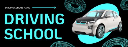 Esnek Program Okulunun Araba Sürüş Dersleri Promosyonu Facebook cover Tasarım Şablonu