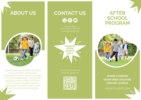 Sport Classes After School Brochure – шаблон для дизайну