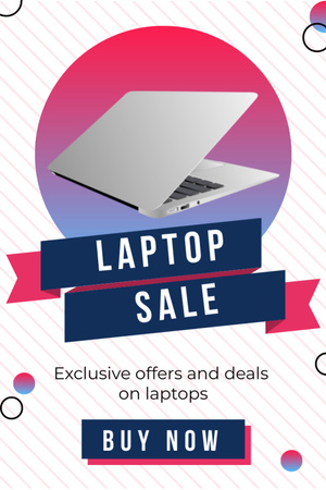 Designvorlage Laptop Exclusive Deal Offers für Tumblr
