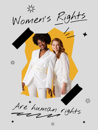 Szablon projektu Awareness about Women's Rights Poster 36x48in