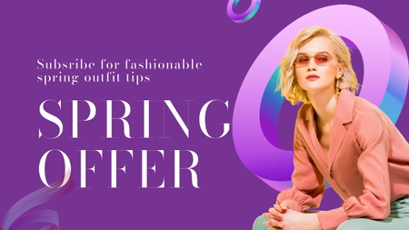 Template di design Spring Sale Offer for Women Youtube Thumbnail