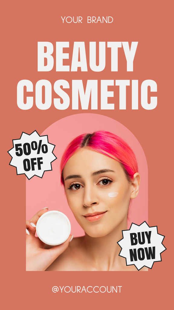 Beauty and Cosmetic Goods Sale Instagram Storyデザインテンプレート